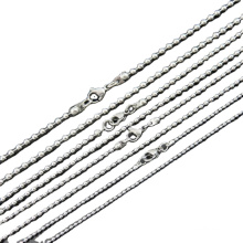 1.5mm-3mm Silver Jewelry Stainless Steel Jewelry Round Bead Chain Men's and Women's Necklaces